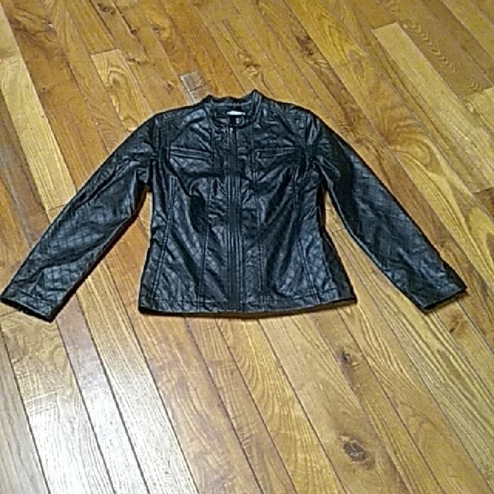 Fashion Bug Black Leather Jacket